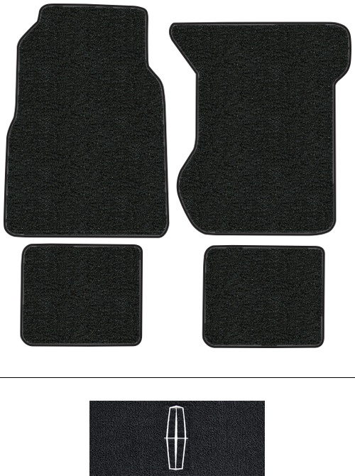 1974-1976 Lincoln Mark IV Floor Mats (Logos Available) - 4pc - Cutpile