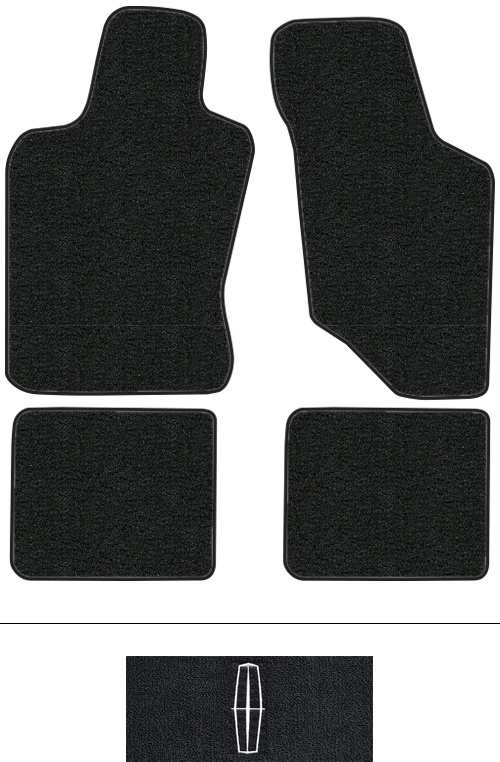 1990-1994 Lincoln Continental Floor Mats (Logos Available) - 4pc - Cutpile