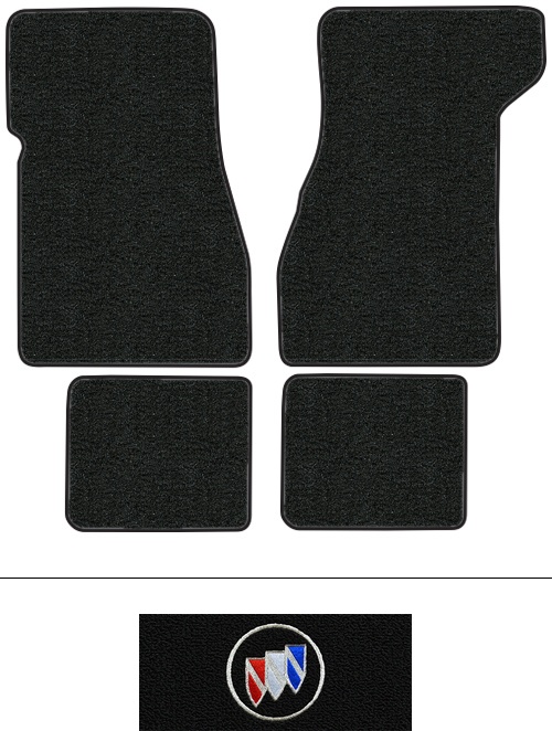1974-1977 Buick Century Floor Mats (Logos Available) - 4pc - Cutpile