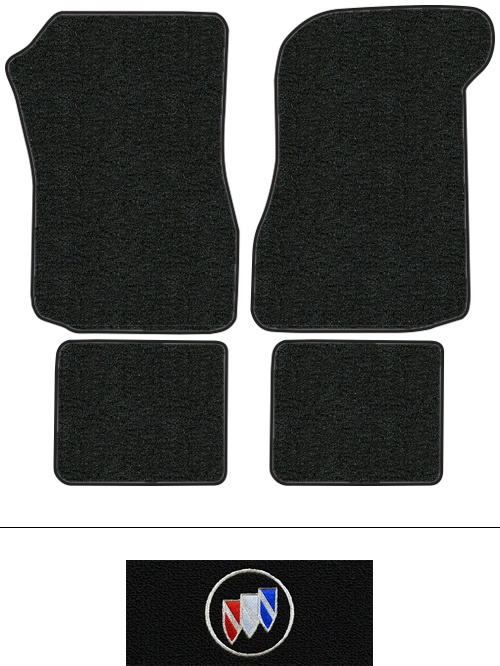 1974-1977 Buick Regal Floor Mats (Logos Available) - 4pc - Cutpile