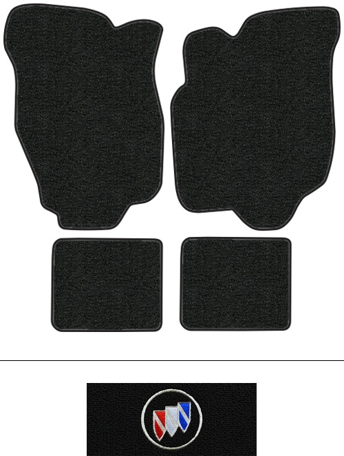 1980-1984 Buick Skylark Floor Mats (Logos Available) - 4pc - Cutpile