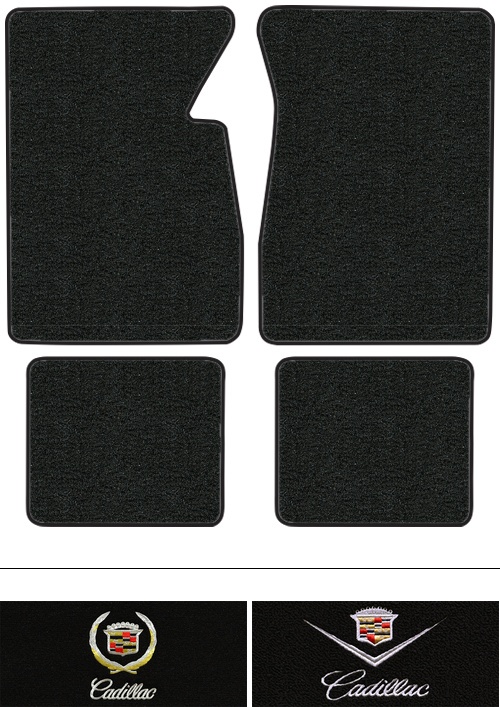 1969-1970 Cadillac Calais Floor Mats (Logos Available) - 4pc - Loop