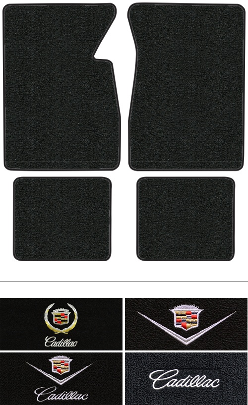 1961-1970 Cadillac Eldorado Floor Mats (Logos Available) - 4pc - Loop