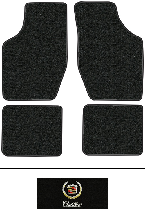 1986-1991 Cadillac Seville Floor Mats (Logos Available) - 4pc - Cutpile