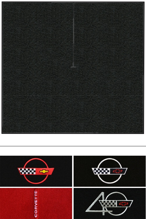 1984-1996 Corvette (C4) Cargo Mat (Logos Available) Cutpile | Fits: Coupe