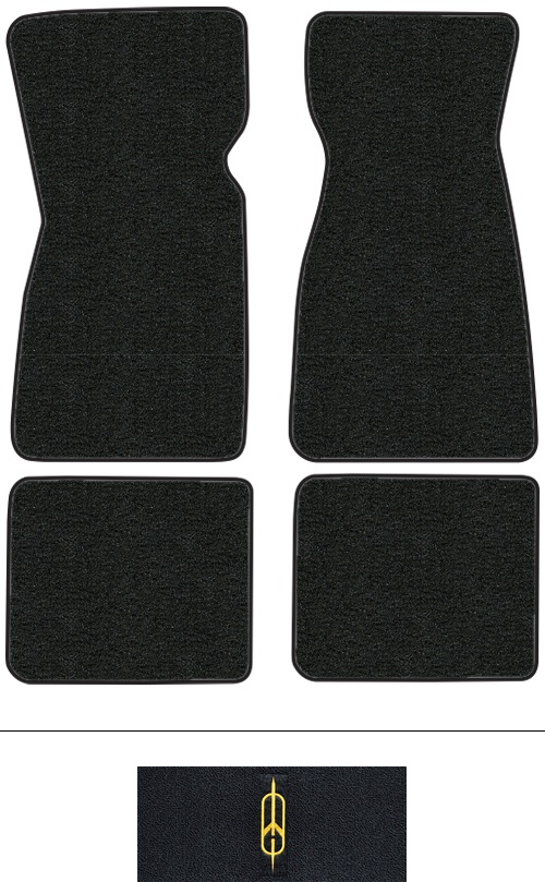 1975-1980 Oldsmobile Starfire Floor Mats (Logos Available) - 4pc - Cutpile