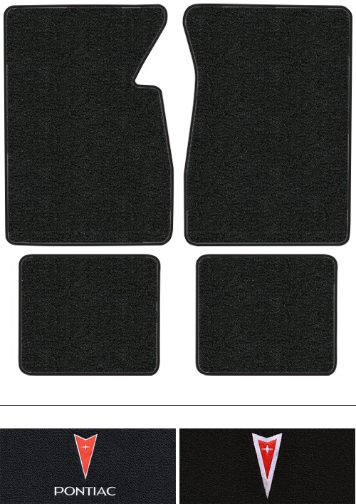 1965-1970 Pontiac Bonneville Floor Mats (Logos Available) - 4pc - Loop