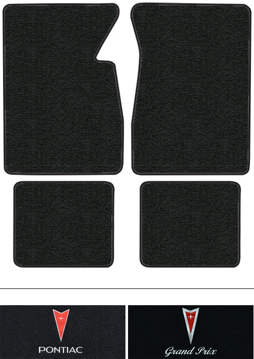 1965-1968 Pontiac Grand Prix Floor Mats (Logos Available) - 4pc - Loop