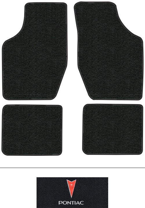 1982-1983 Pontiac J2000 Floor Mats (Logos Available) - 4pc - Cutpile