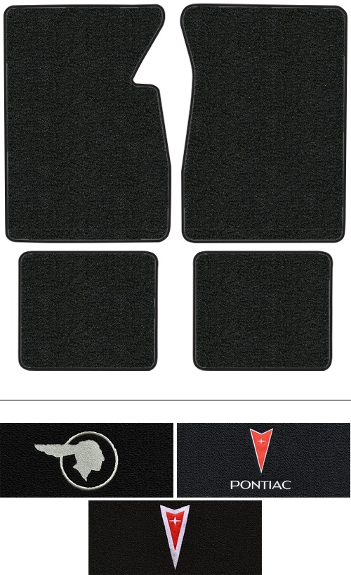 1958 Pontiac Star Chief Floor Mats (Logos Available) - 4pc - Loop