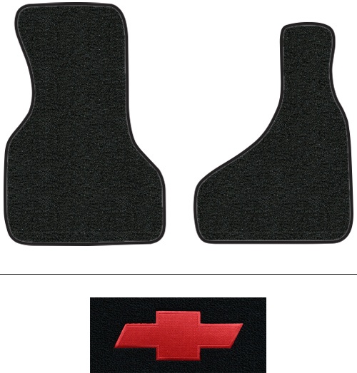 1985-2000 Chevy Astro Floor Mats (Logos Available) - 2pc Front - Cutpile