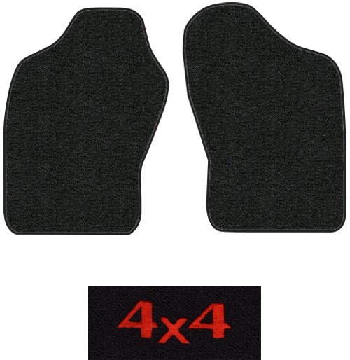 1983-1987 Mitsubishi Mighty Max Floor Mats (Logos Available) - 2pc - Cutpile