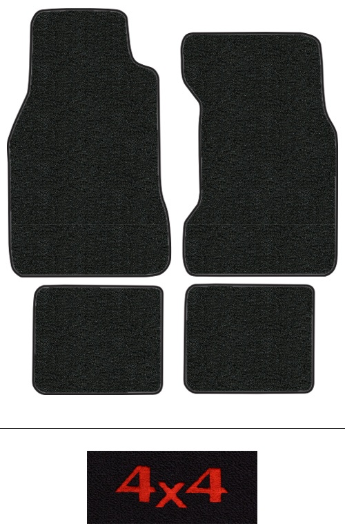 1984-1989 Toyota 4Runner Floor Mats (Logos Available) - 4pc - Cutpile