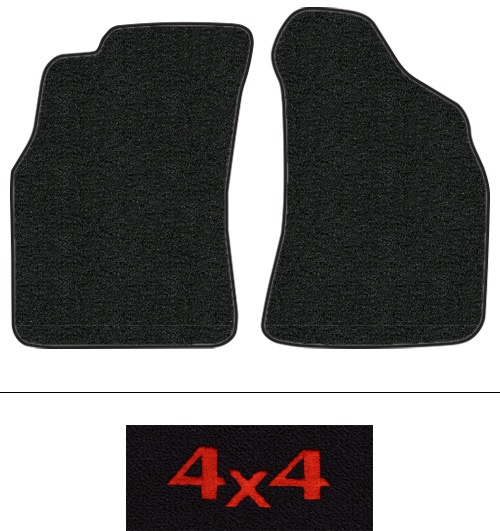 1985-1988 Toyota Pickup (Hilux) Floor Mats (Logos Available) - 2pc - Cutpile | Fits: Reg Cab