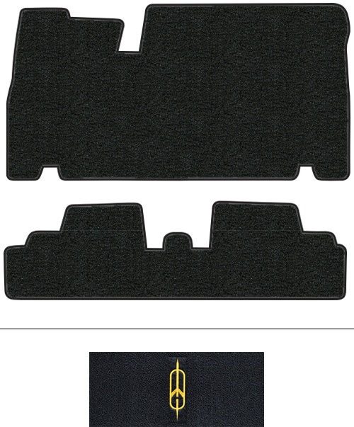 1966-1970 Oldsmobile Toronado Floor Mats (Logos Available) - 2pc - Loop | Fits: 1pc Frt & 1pc Rr