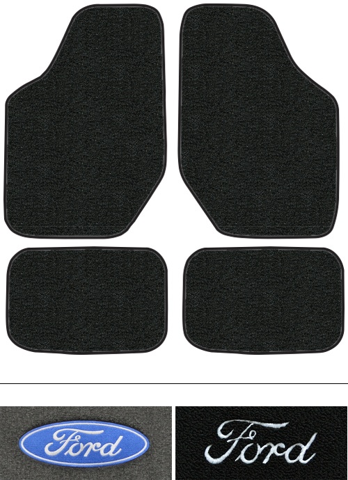 1996-2007 Ford Taurus Floor Mats (Logos Available) - 4pc - Cutpile