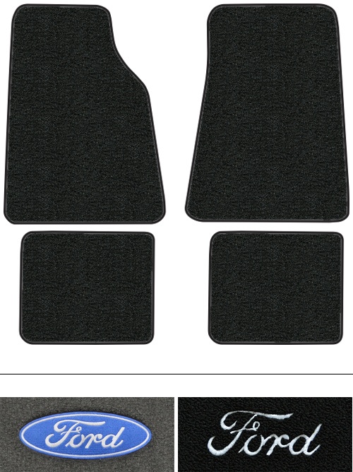 1992-2011 Ford Crown Victoria Floor Mats (Logos Available) - 4pc - Cutpile