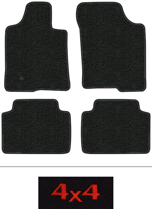2000-2006 Toyota Tundra Floor Mats (Logos Available) - 4pc - Cutpile | Fits: Access Cab