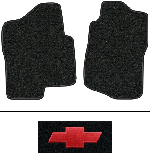2007-2013 Chevy Silverado 1500 (GMT900) Floor Mats (Logos Available) - 2pc - Cutpile | Fits: Ext Cab