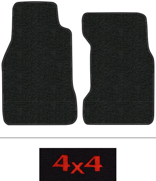 1984 Toyota Pickup (Hilux) Floor Mats (Logos Available) - 2pc - Cutpile | Fits: Reg Cab