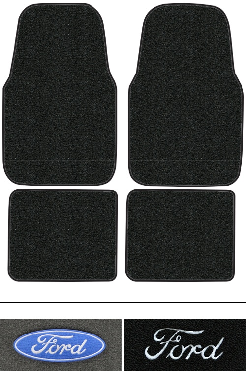1995-2000 Ford Contour Floor Mats (Logos Available) - 4pc - Cutpile