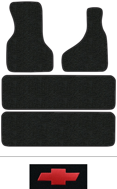 1990-2000 Chevy Astro Floor Mats (Logos Available) - 4pc - Cutpile | Fits: 2pc Frts & 2pc Rr Runners