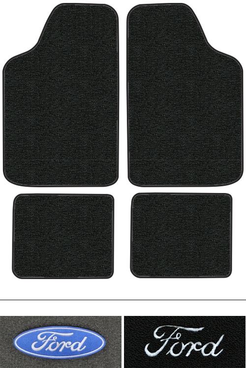 1978-1980 Ford Fiesta Floor Mats (Logos Available) - 4pc - Cutpile