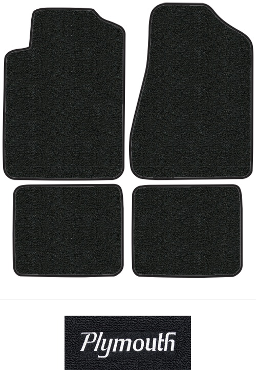1996-2000 Plymouth Breeze Floor Mats (Logos Available) - 4pc - Cutpile