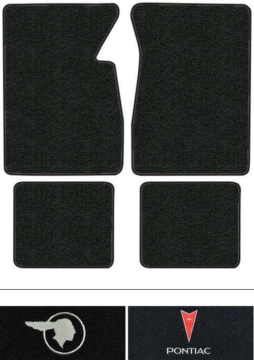 1957 Pontiac Super Chief Floor Mats (Logos Available) - 4pc - Loop
