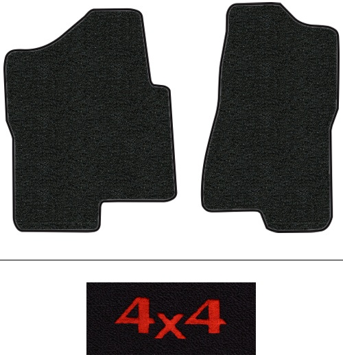 1999-2006 GMC Sierra 1500 (GMT800) Floor Mats (Logos Available) - 2pc - Cutpile | Fits: Reg Cab