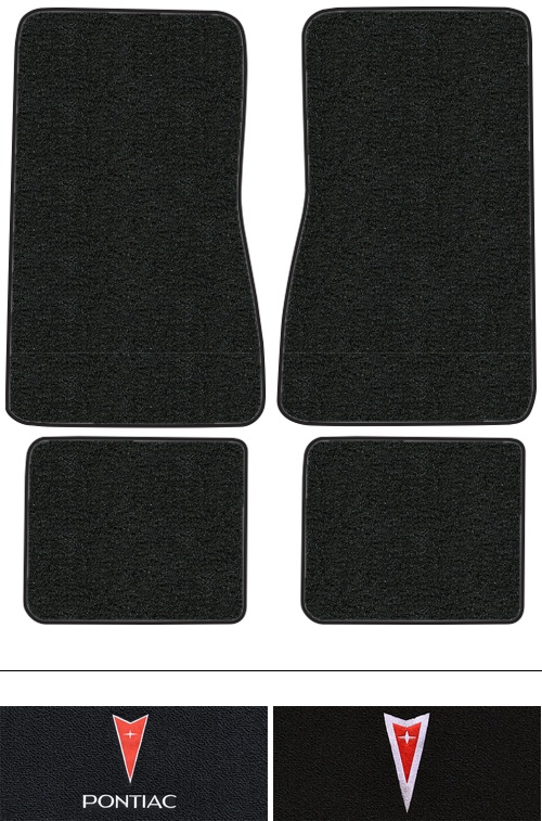 1973 Pontiac GTO (Goat) Floor Mats (Logos Available) - 4pc - Loop