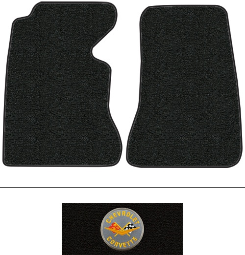 1958 Corvette (C1) Floor Mats (Logos Available) 2pc - Loop