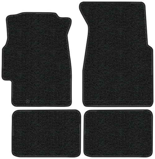 1996-2000 Honda Civic (EK) Floor Mats - 4pc - Cutpile | Fits: 4DR, with Surged Edges