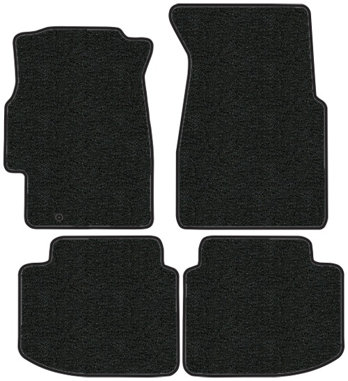 1996-2000 Honda Civic (EK) Floor Mats - 4pc - Cutpile | Fits: 2DR, with Surged Edges
