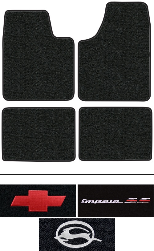 2000-2005 Chevy Impala Floor Mats (Logos Available) - 4pc - Cutpile