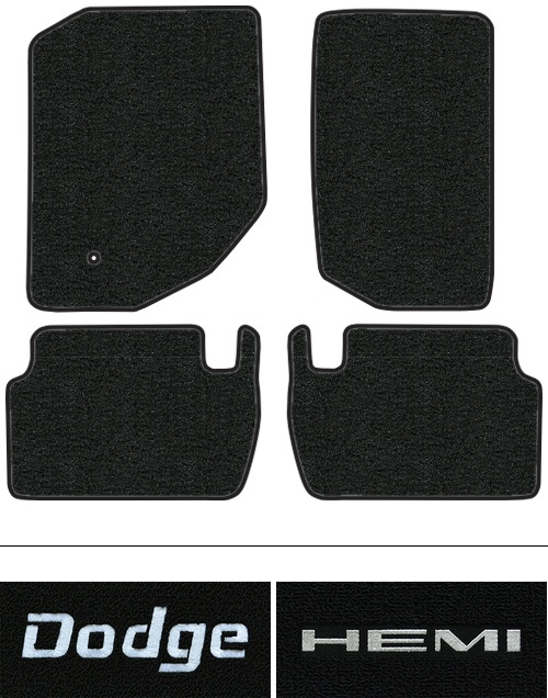 2004-2009 Dodge Durango Floor Mats (Logos Available) - 4pc - Cutpile
