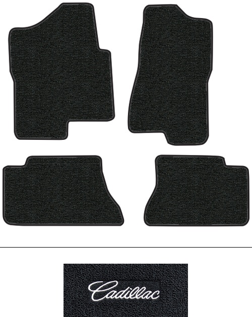 2002-2006 Cadillac Escalade EXT Floor Mats (Logos Available) - 4pc - Cutpile | Fits: Crew Cab