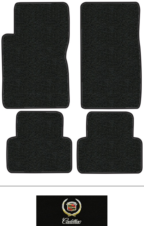 2003-2007 Cadillac CTS Floor Mats (Logos Available) - 4pc - Cutpile