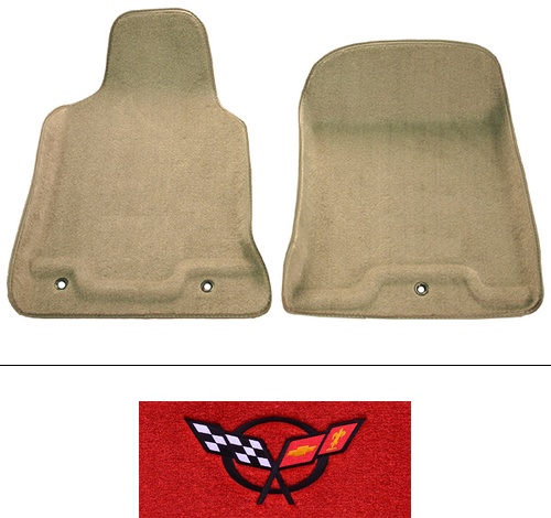 1997-2004 Corvette (C5) Floor Mats (Logos Available) 2pc Front - Truvette | Fits: Premium Contour
