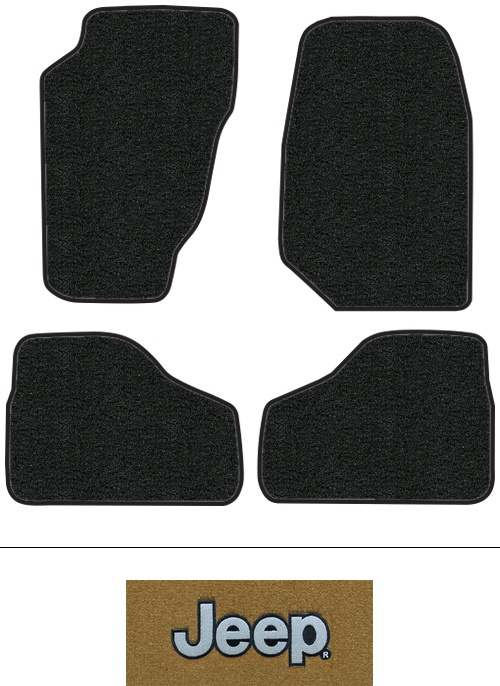 2002-2007 Jeep Liberty Floor Mats (Logos Available) - 4pc - Cutpile