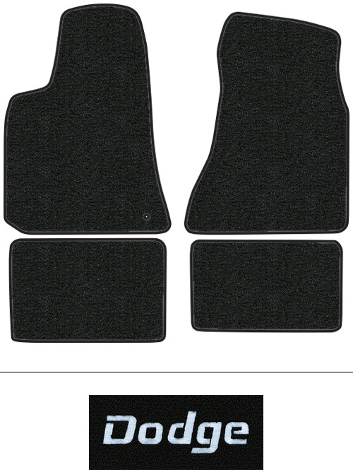 2006-2010 Dodge Charger Floor Mats (Logos Available) - 4pc - Cutpile