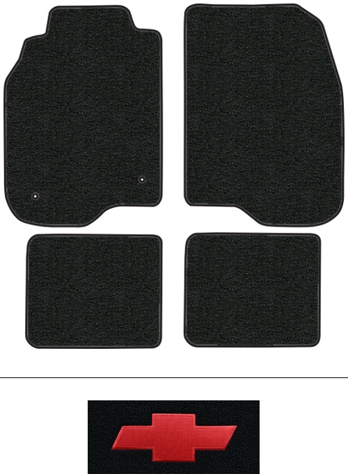 2008-2012 Chevy Malibu Floor Mats (Logos Available) - 4pc - Cutpile