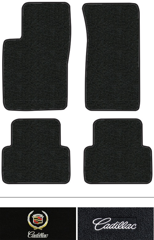 2004-2009 Cadillac SRX Floor Mats (Logos Available) - 4pc - Cutpile