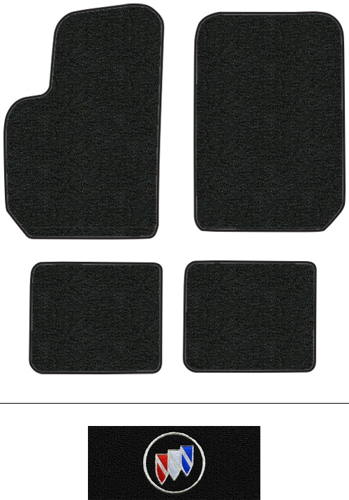 1995-1999 Buick Riviera Floor Mats (Logos Available) - 4pc - Cutpile