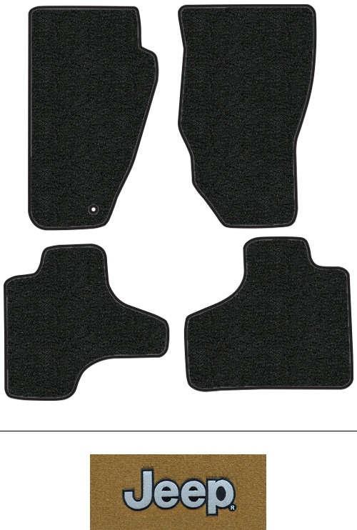 2008-2010 Jeep Liberty Floor Mats (Logos Available) - 4pc - Cutpile