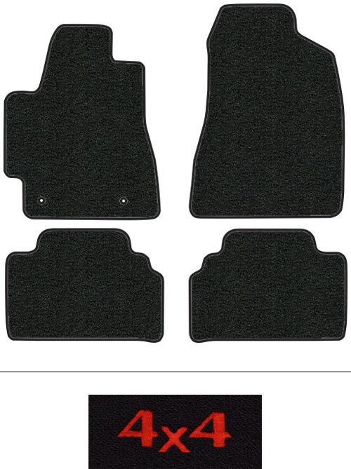 2001-2007 Toyota Highlander Floor Mats (Logos Available) - 4pc - Cutpile