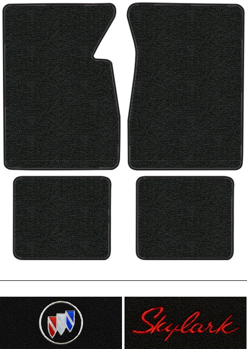 1961-1963 Buick Skylark Floor Mats (Logos Available) - 4pc - Loop