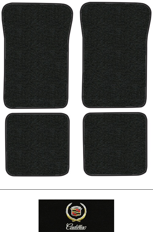 1994-1999 Cadillac DeVille Floor Mats (Logos Available) - 4pc - Cutpile