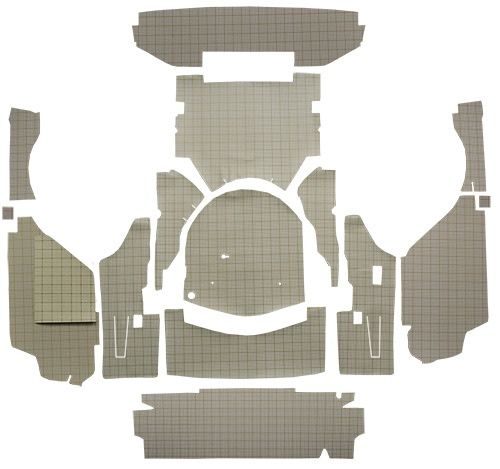 1958 Ford Skyliner Trunk Mat - Burtex | Fits: Retractable Hardtop, with Boards