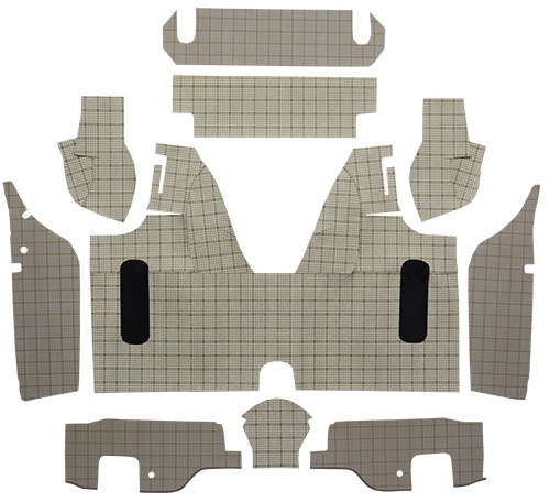 1958-1959 Ford Thunderbird (Squarebird) Trunk Mat - Burtex | Fits: Convertible, with Boards